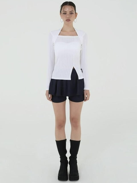 【Uglyshadow】US FLARE SKIRT PANTS