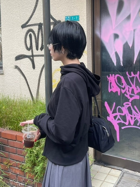 受注制【oaks】design double zip up hoodie (2color)