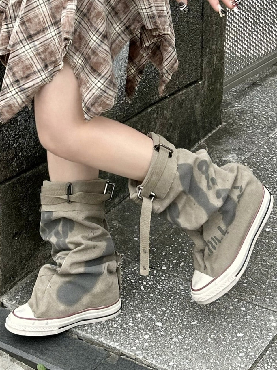 受注制【Never mind the XU】loose canvas shoes