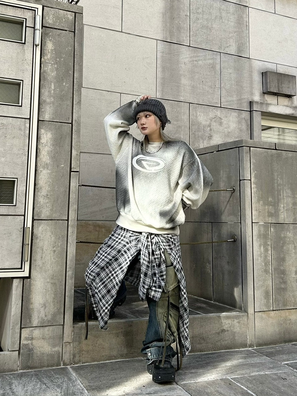 受注制【Never mind the XU】damage beanie (2color)