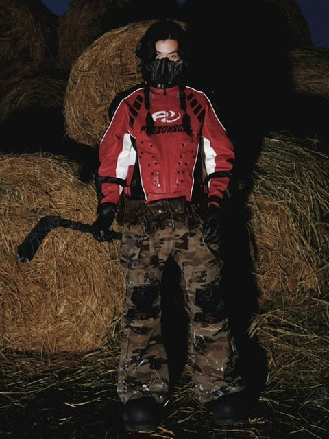 【PERSONSOUL】Sheepskin Racing Jacket