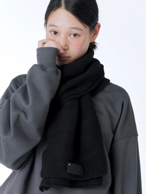【Miseki seoul】Patch knit muffler