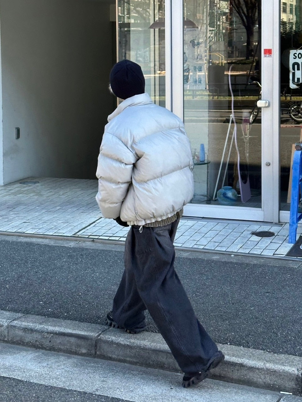 受注制【Chikashitsu +】unisex padding heat jacket (3color)