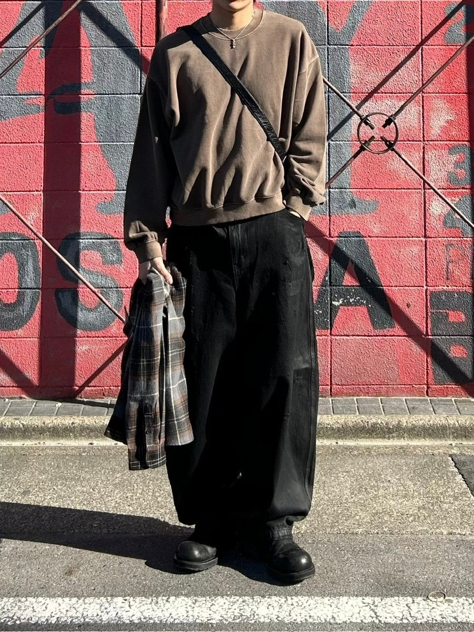 受注制【Chikashitsu +】cropped washing sweat (4color) / 【チカシツプラス】ウォッシングクロップ長袖スウェットシャツ