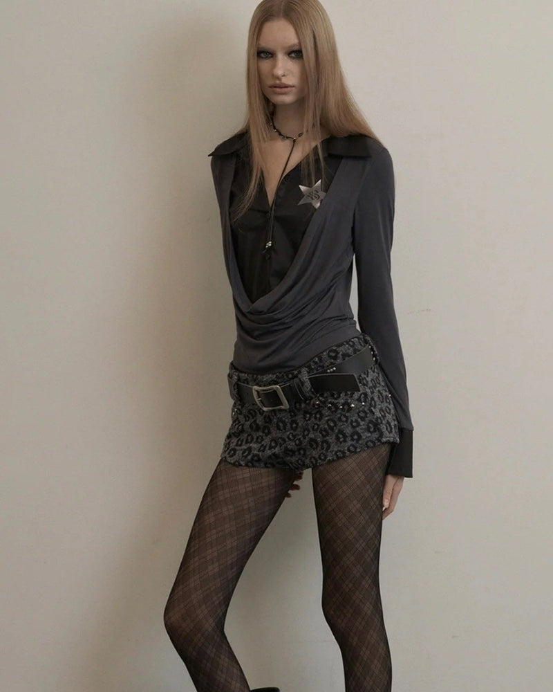 【SETUP-EXE】SHIRTS LAYERED TOP