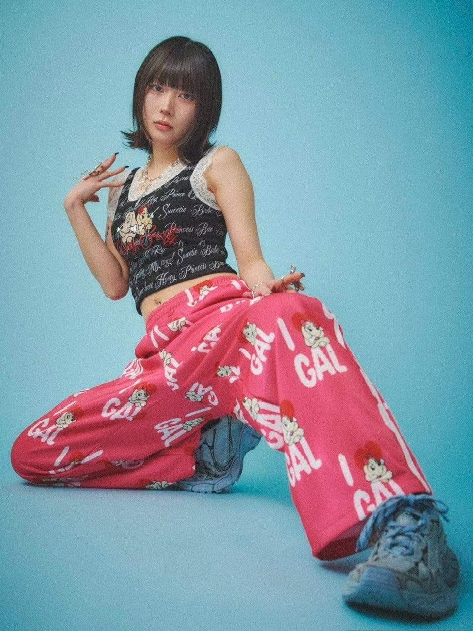 【GALFY】I♡GALジャージパンツ