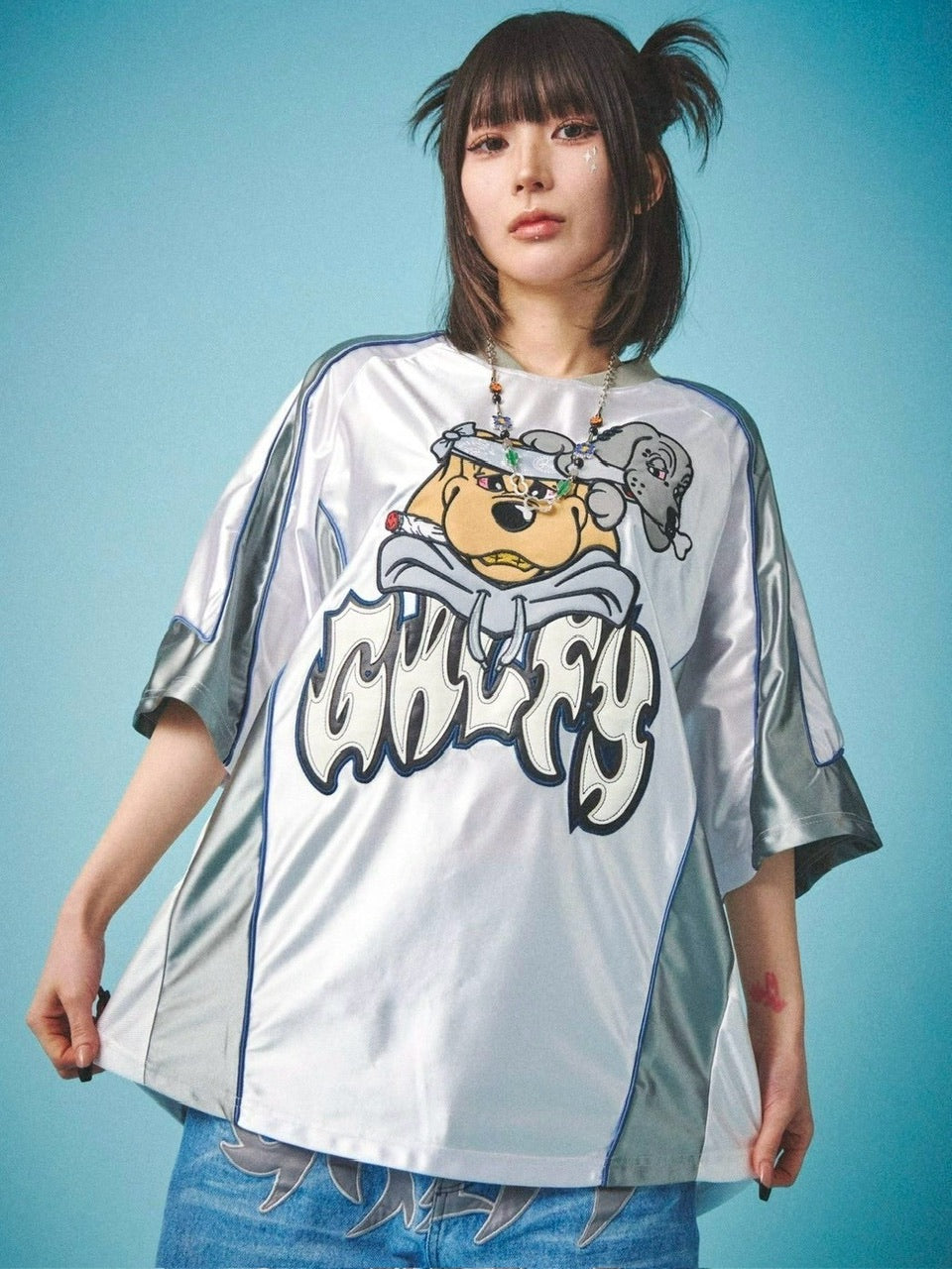 【GALFY】病みに争いしサイバーTシャツ