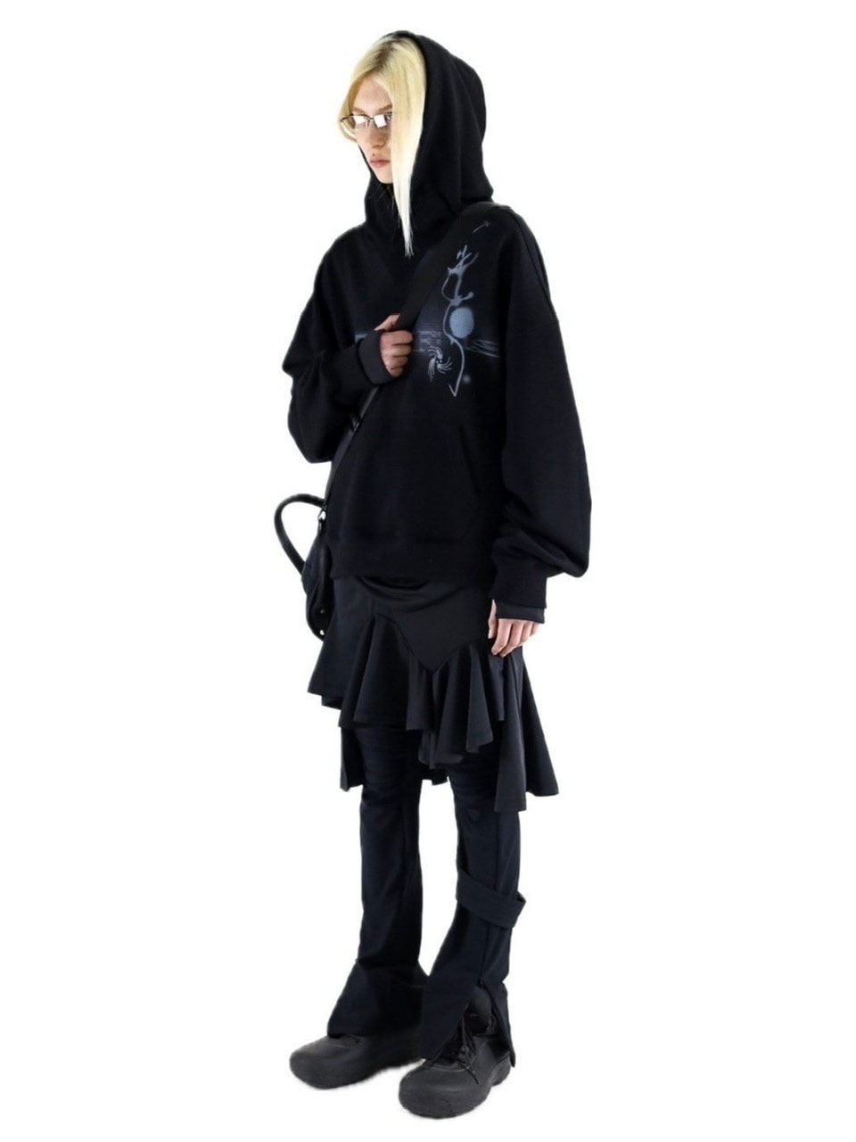 【DIFFERENTIS】Draped Jersey Skirt