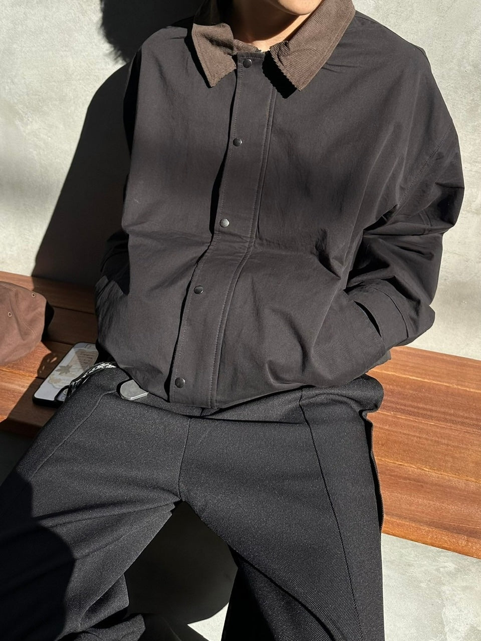 受注制【youll】corduroy color short jacket