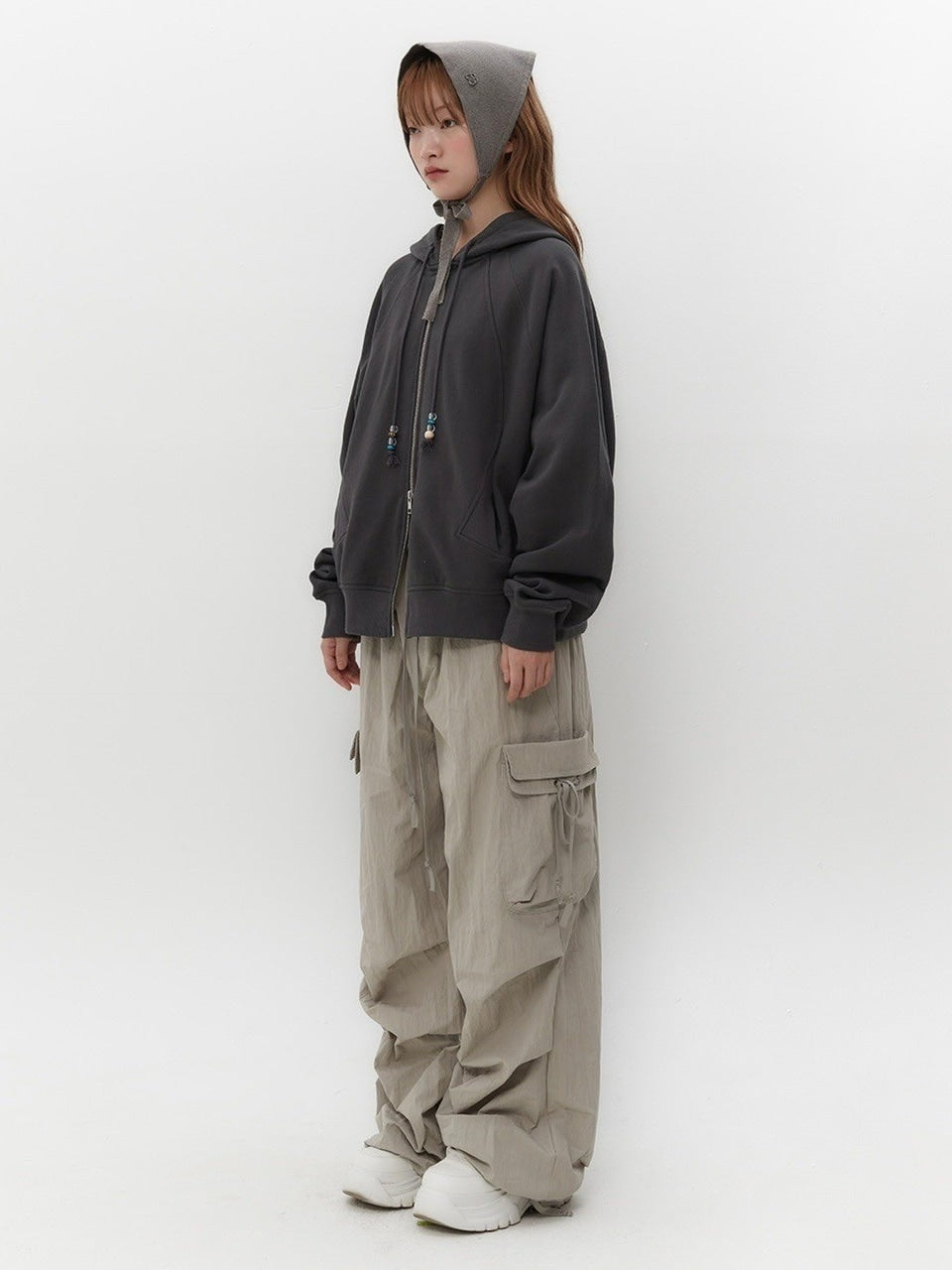 【TUOMIO】KNIT STRAP BONNET