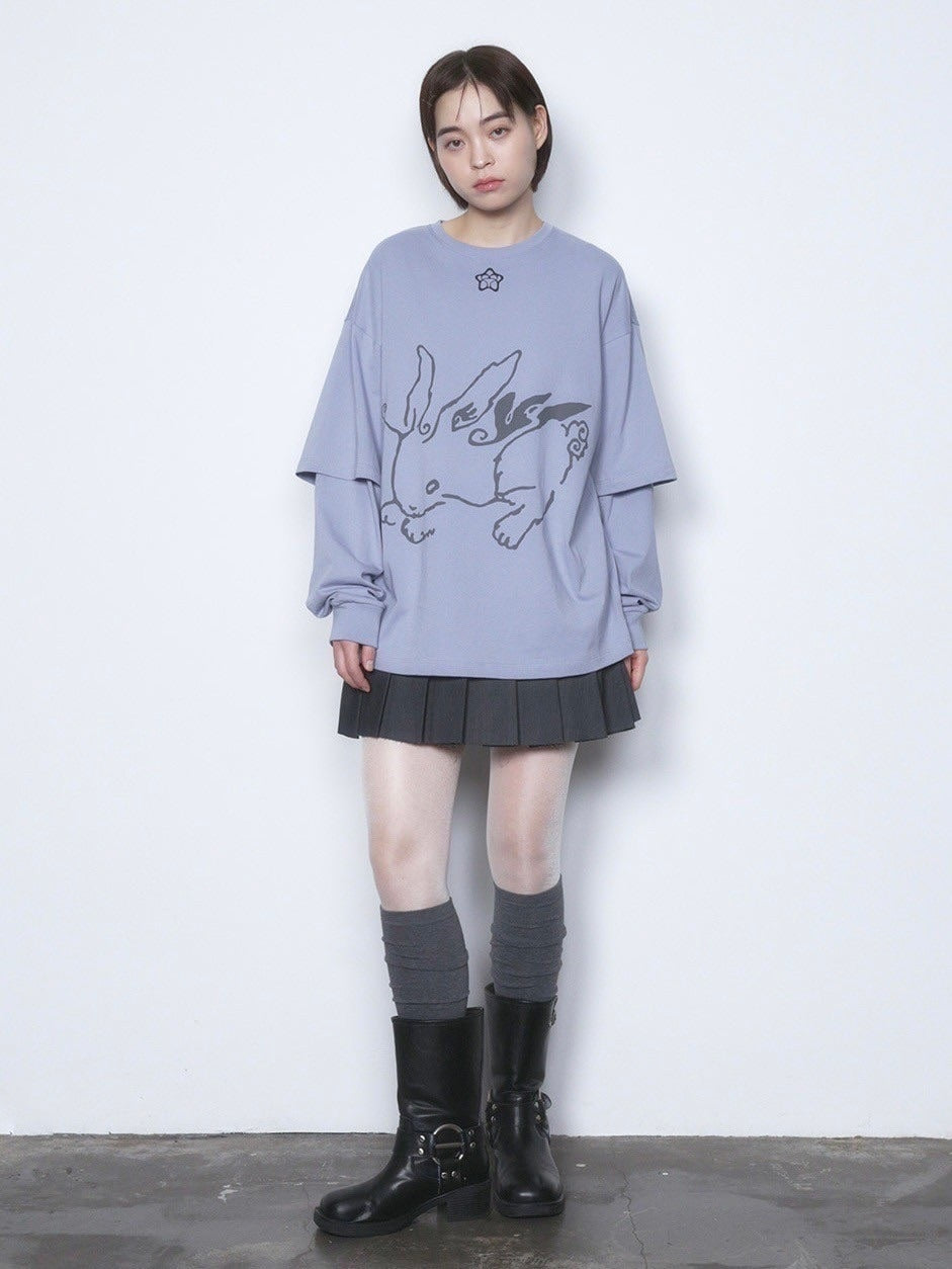 【TUOMIO】BUNNY LAYERED LONG SLEEVES