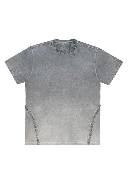 【BLR BLUER】DESTROYED GRADATION BLEACHED SHORT SLEEVE