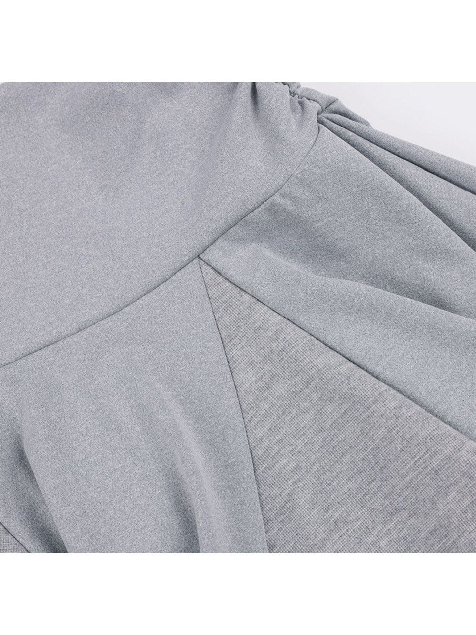 【FANCY CLUB】UNBALANCE SKIRT LAYERED PINTUCK PANTS