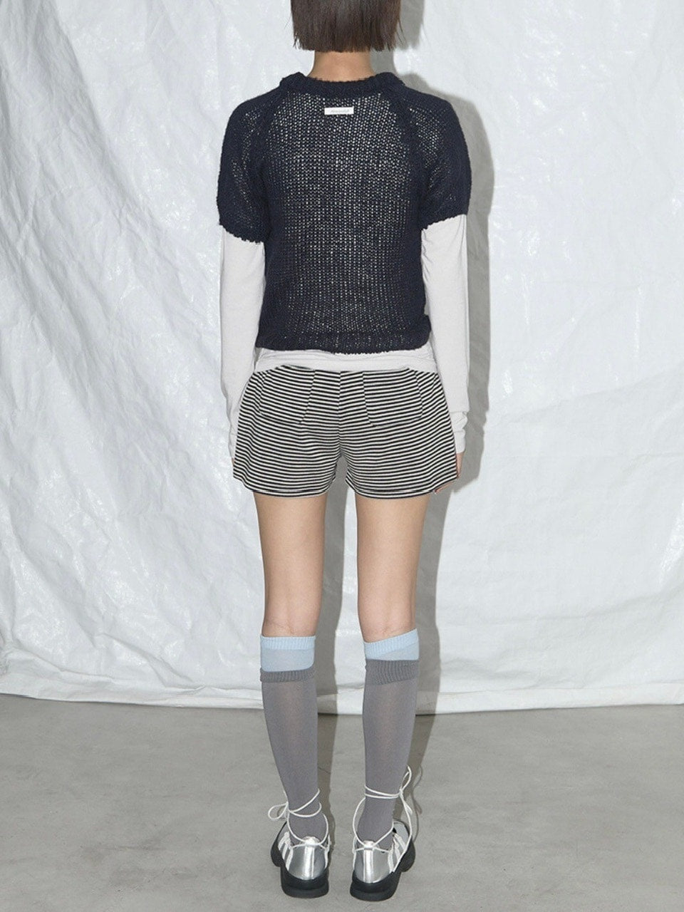 【FANCY CLUB】FY STRIPE MICRO SHORT PANTS