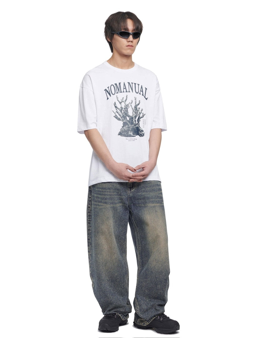 【NOMANUAL】B.C.L DENIM PANTS / 【ノーマニュアル】ワイドデニムパンツ