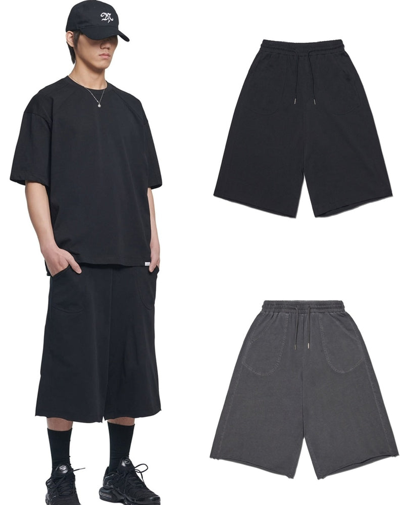 【NOMANUAL】MOLTING BERMUDA SWEATPANTS