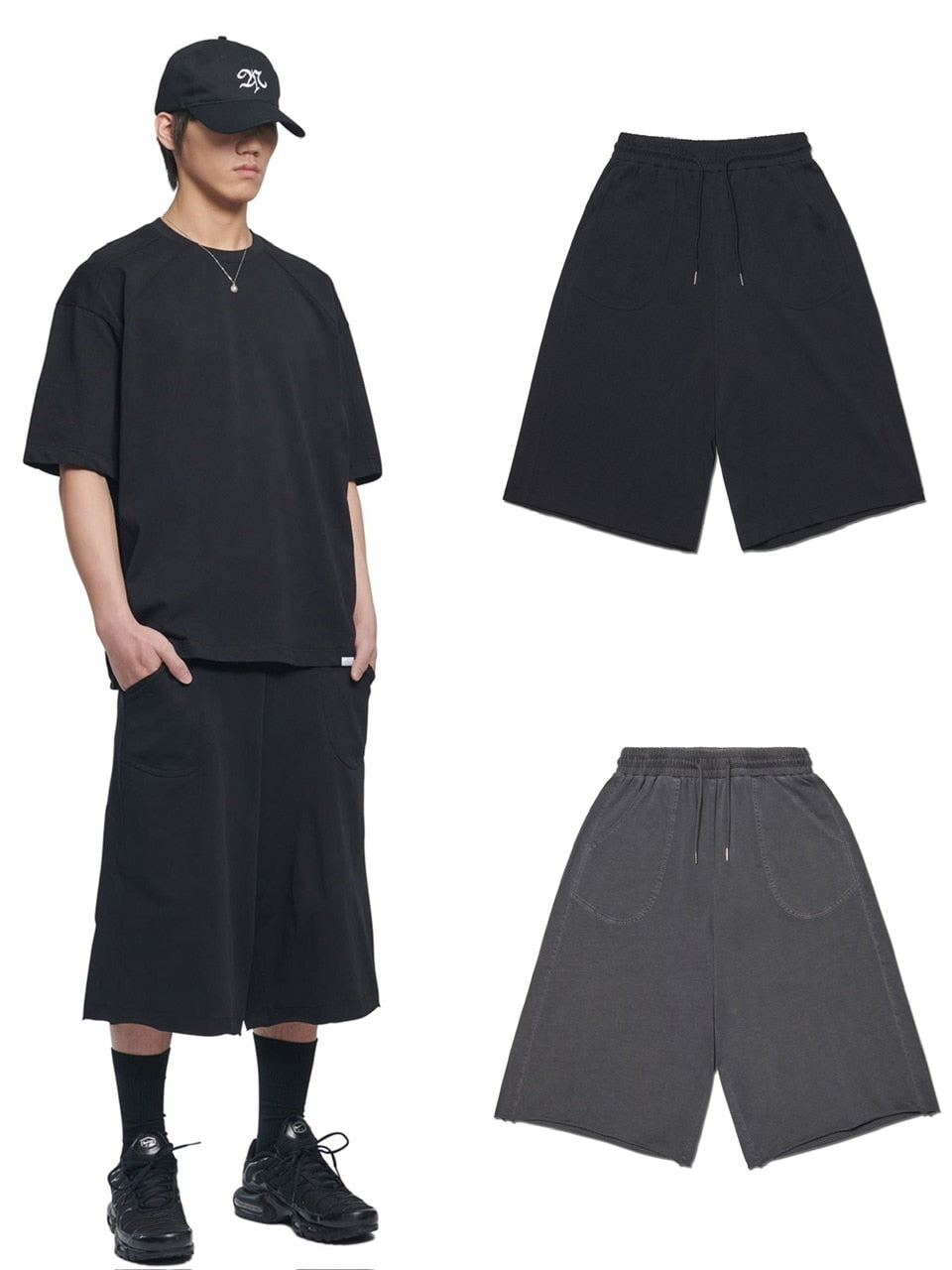 【NOMANUAL】MOLTING BERMUDA SWEATPANTS