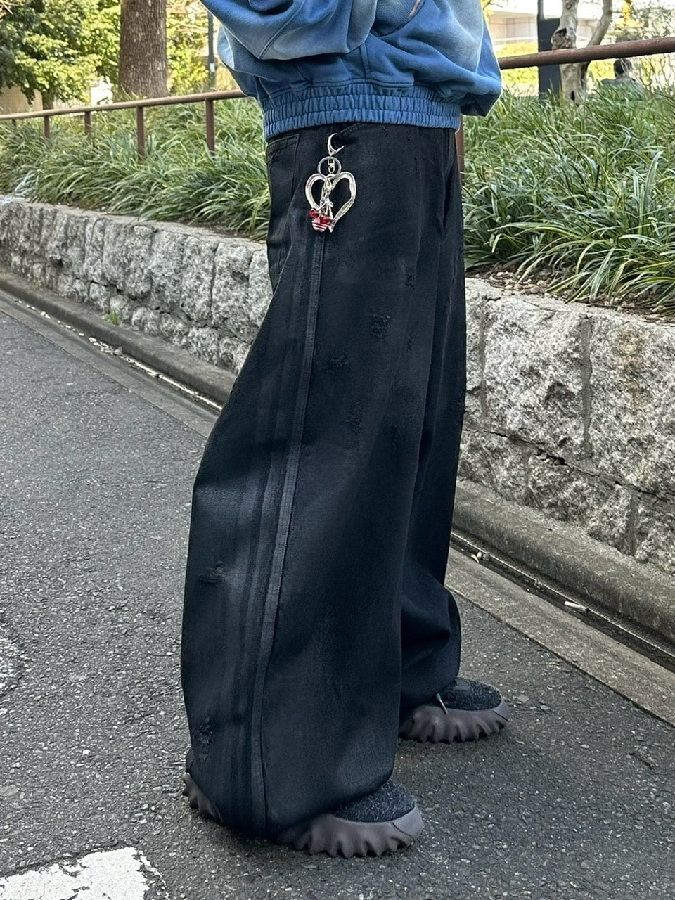 【Chikashitsu +】original big heart charm key strap