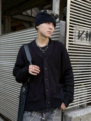 受注制【nmtc +】wash knit cardigan (2color)
