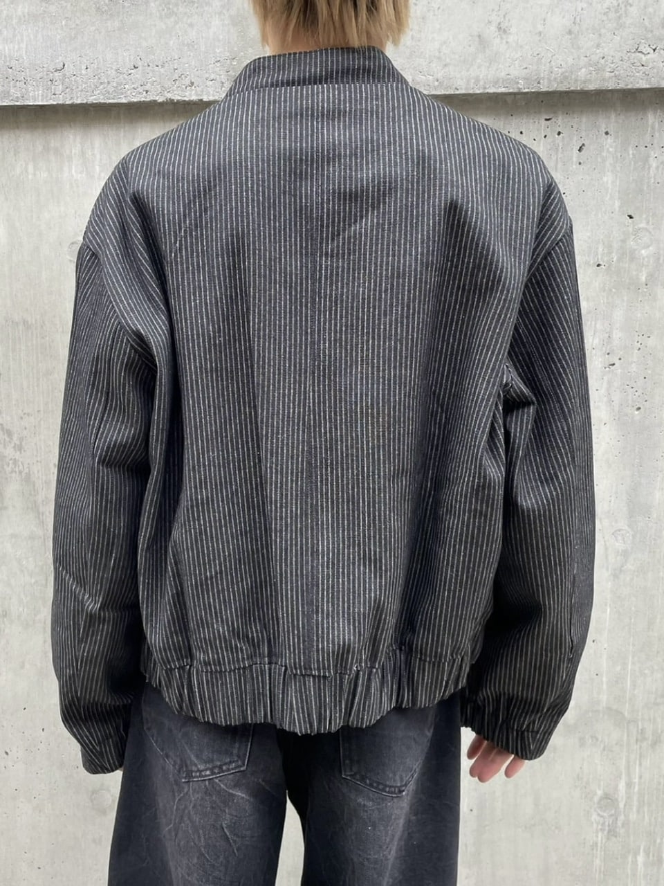 受注制【nmtc +】pin stripe denim jacket