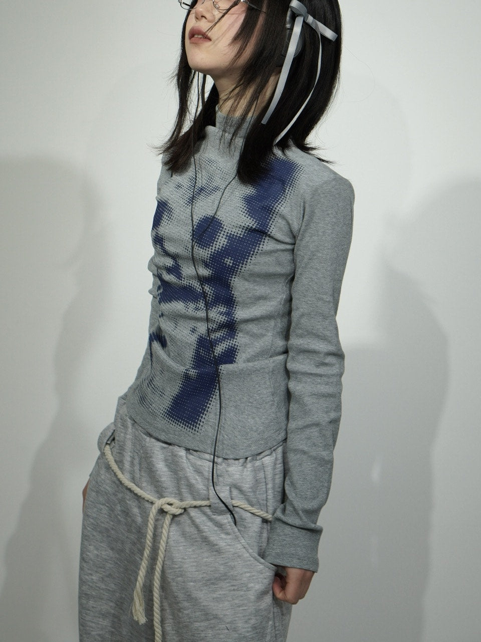 国際配送【Nerd out XU】mosaic cat long sleeve (2color)