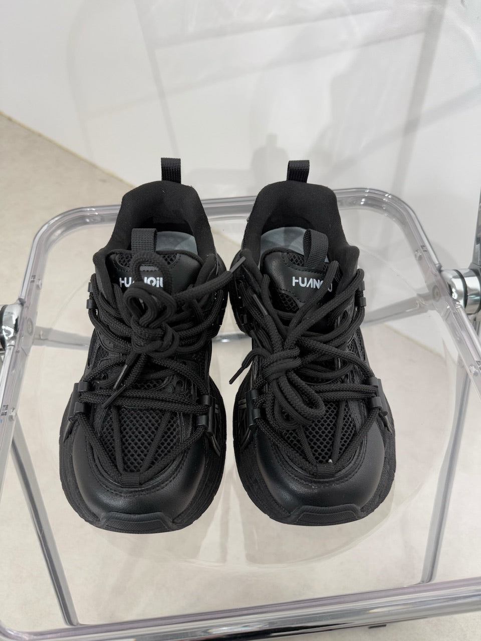 国際配送【Nerd out XU】thick sole daddy shoes (2color)