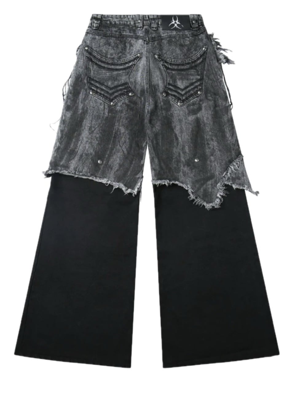 【Cozy world Wide】"005 CHAOS DREAM" WAXED GREY LAYER PANTS