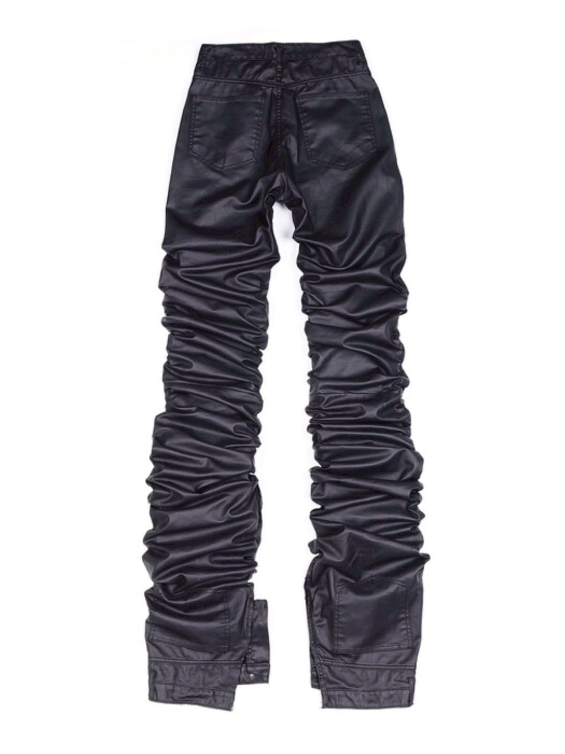 SURGERY ブラック カーゴパンツ L SURGERY】surgery long length double jeans (coated black