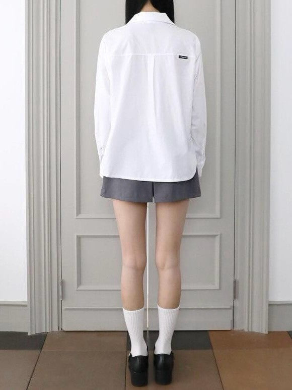 【Uglyshadow】TIE HALF SHIRT