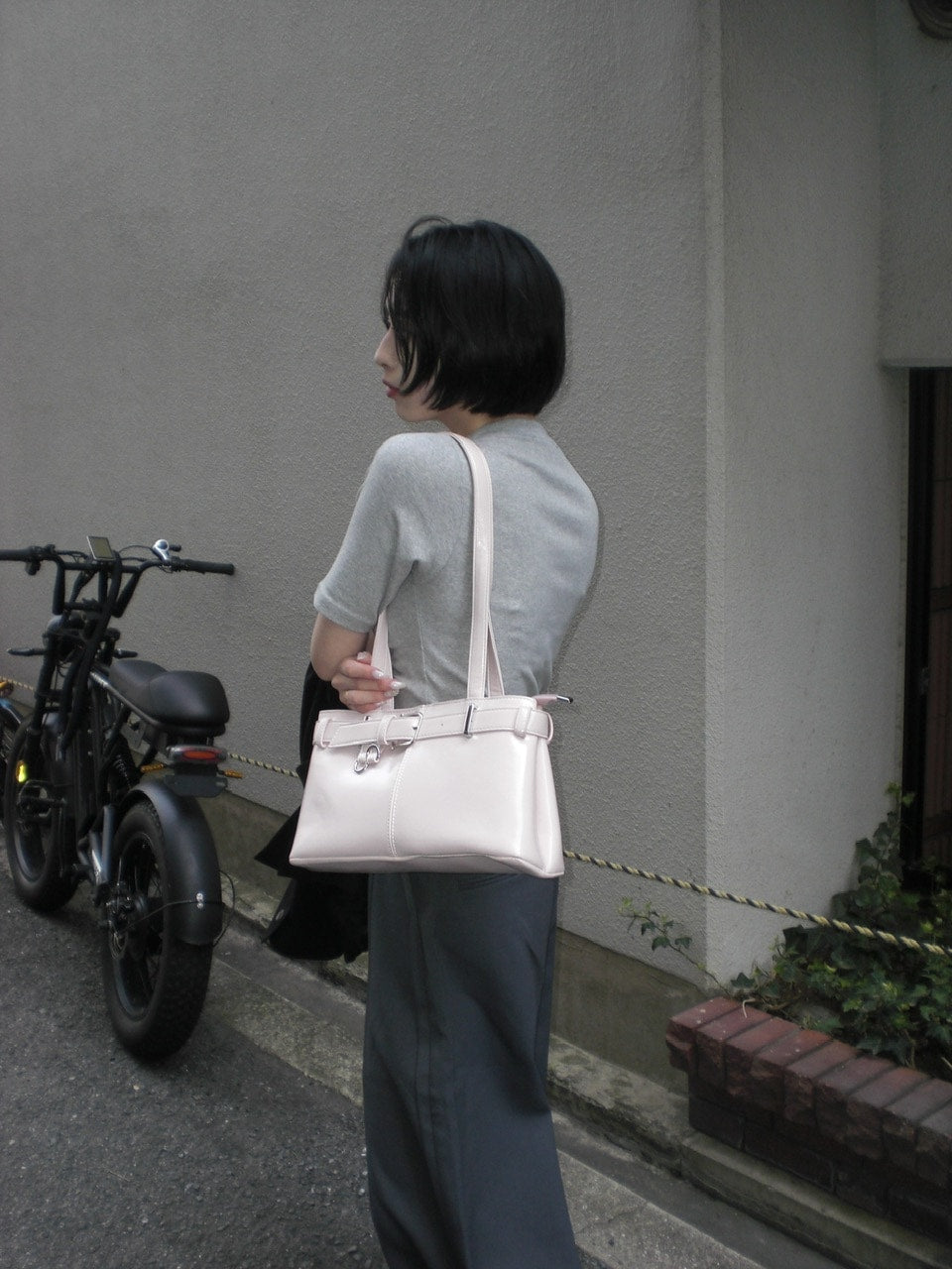 受注制【oaks】leather belt shoulder bag (3color)