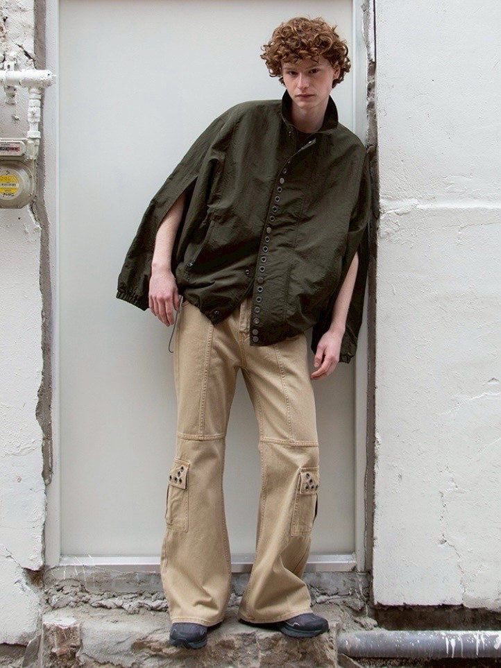 【ESC STUDIO】eyelet wind breaker jacket