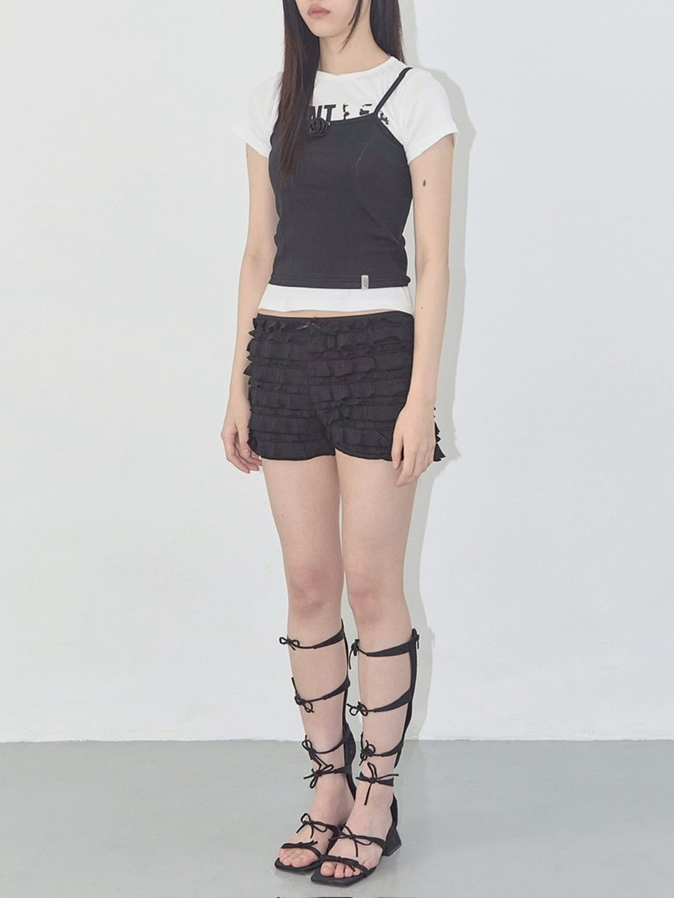 【FANCY CLUB】BREEZE CANCAN MINI SHORTS