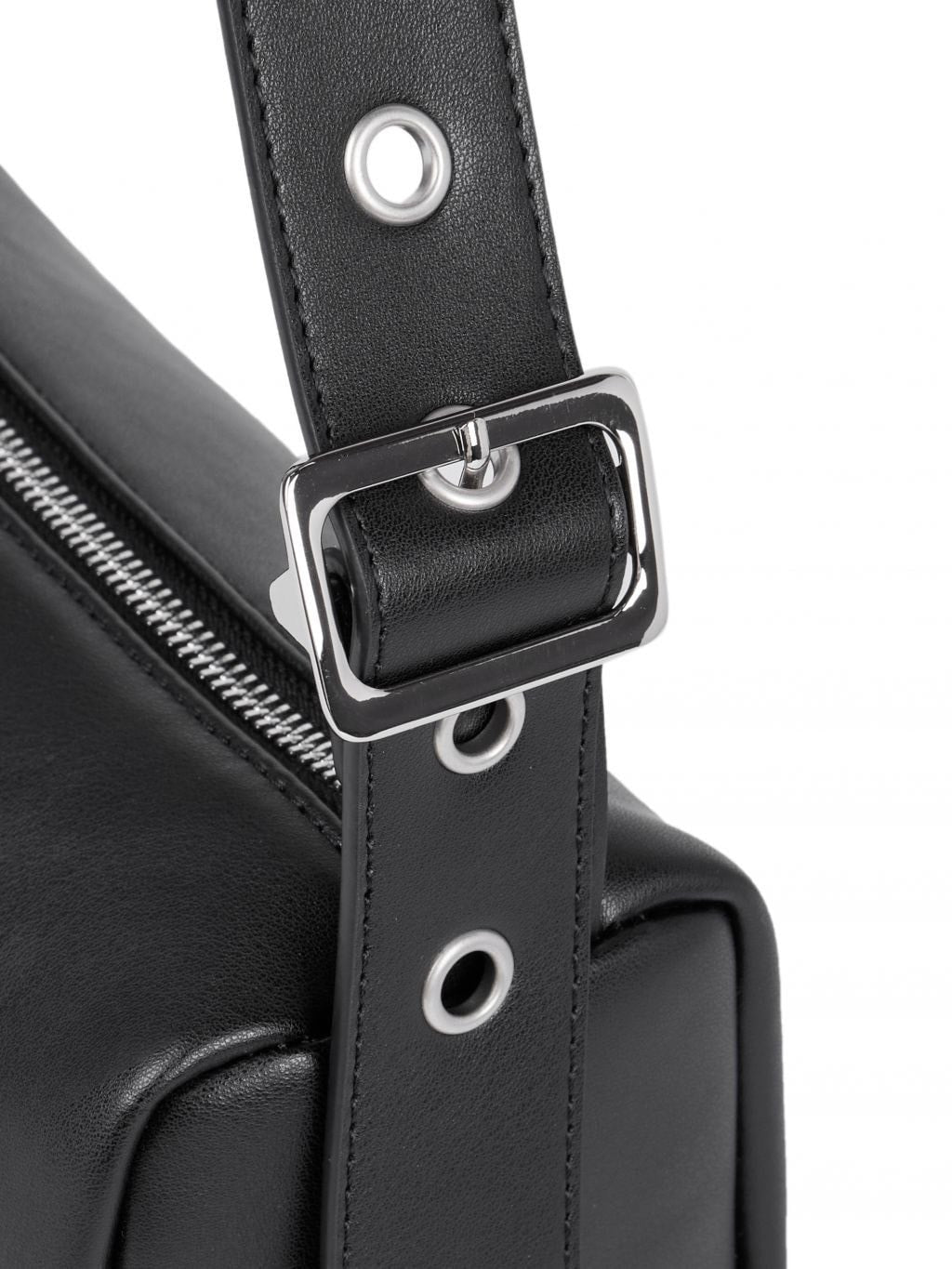 【ROCK CAKE】Square Leather Belt Shoulder Bag