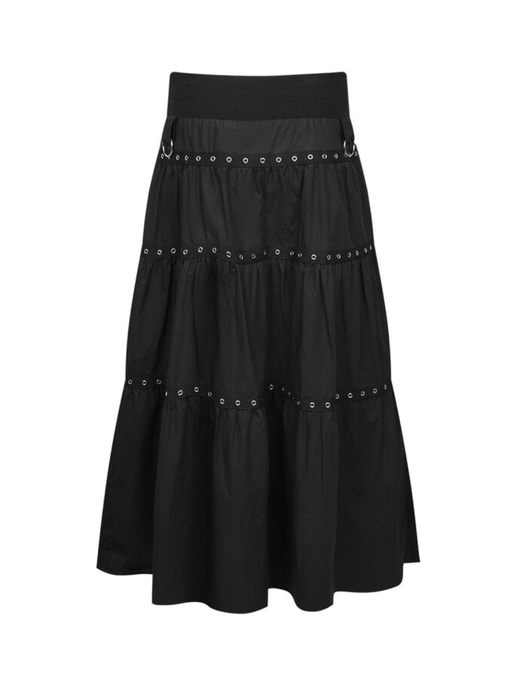 【NOT KNOWING】Tiered Eyelet Maxi Skirt / 【ノットノーイング】ティアードアイレットマキシスカート
