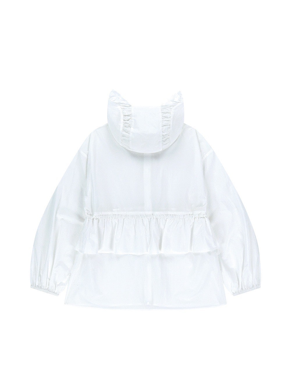 【TUOMIO】FRILL LAYERED HOOD JACKET