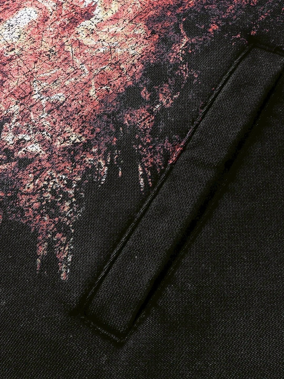 【The Boy Has No Patience】NIGHT OF THE BLOOD MOON WASHED DISTRESSED GRAPHIC HOODIE