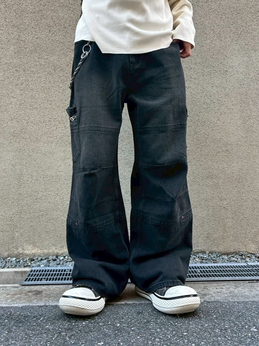 大阪店WEB限定受注制【Chikashitsu +】straight fit carpenter denim pants
