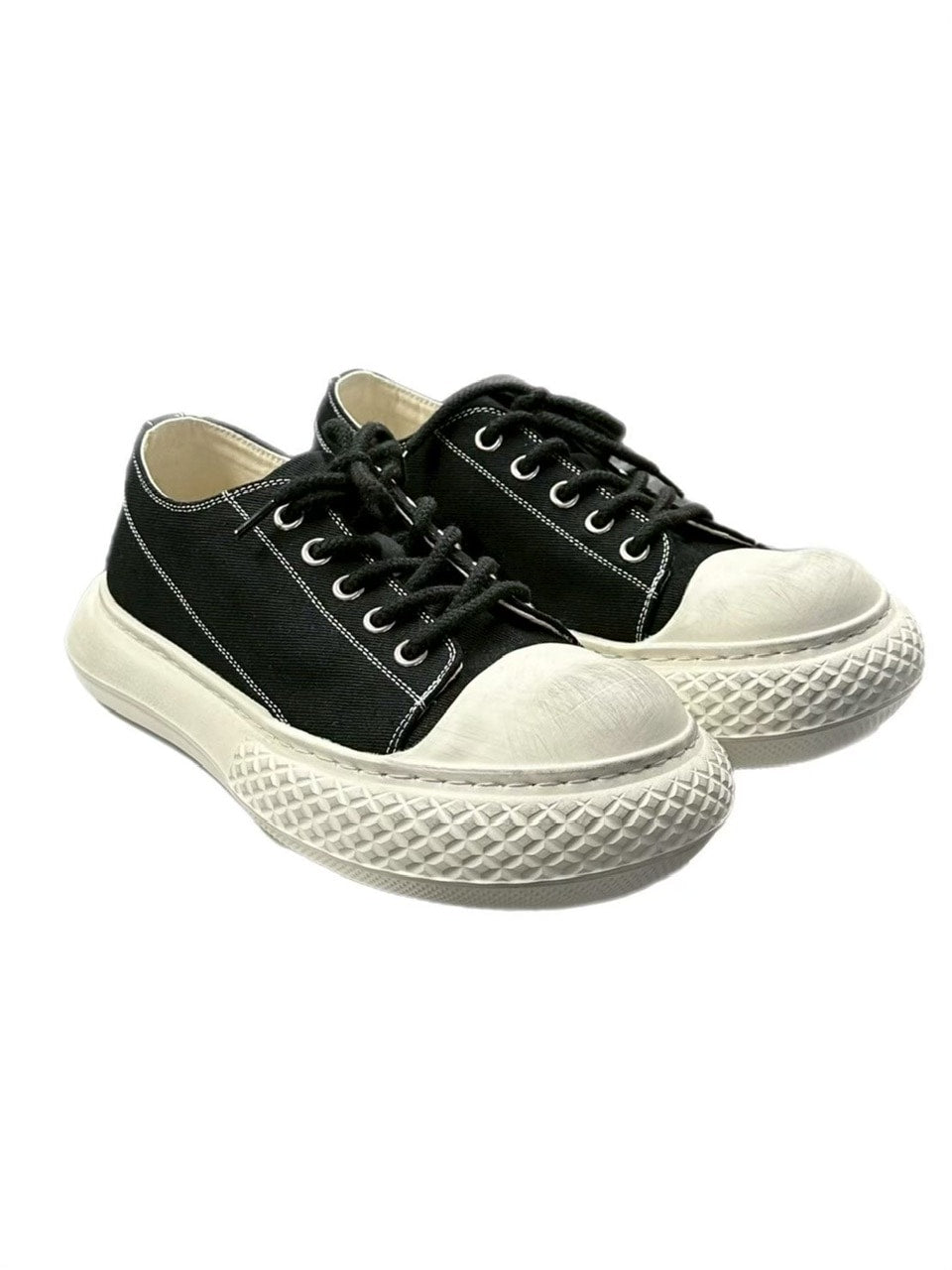 受注制【Chikashitsu +】volume toe canvas sneaker (2color)