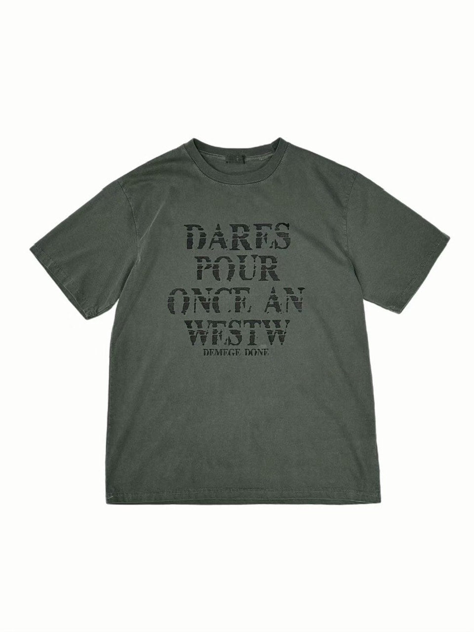 受注制【Chikashitsu +】pigment croque logo t-shirt (3color) / 【チカシツプラス】ピグメントオーバーサイズロゴ半袖Tシャツ