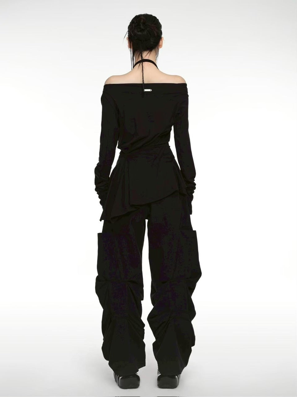 【NACHE】INCLINE DRAPING LONG SLEEVE