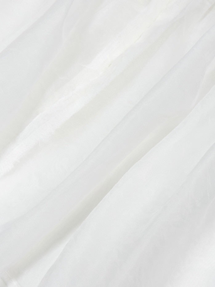 【Uglyshadow】ORGANZA RIBBON BLOUSE