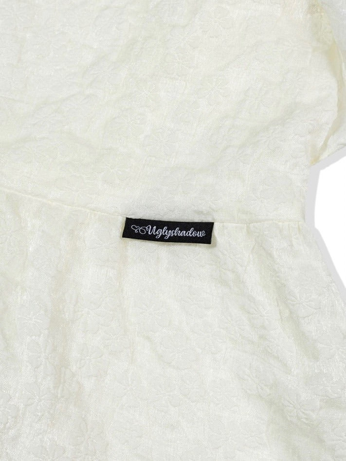 【Uglyshadow】FLOWER RUFFLE DRESS