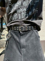 受注制【Chikashitsu +】eyelet belt (4color)