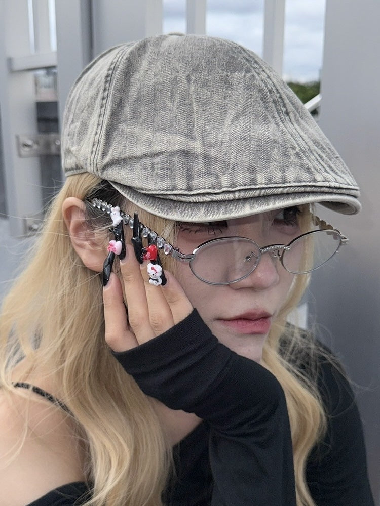 受注制【nmtc +】heart cubic eyeglasses / 【エヌエムティーシープラス】ハートキュービックアイグラスメガネ