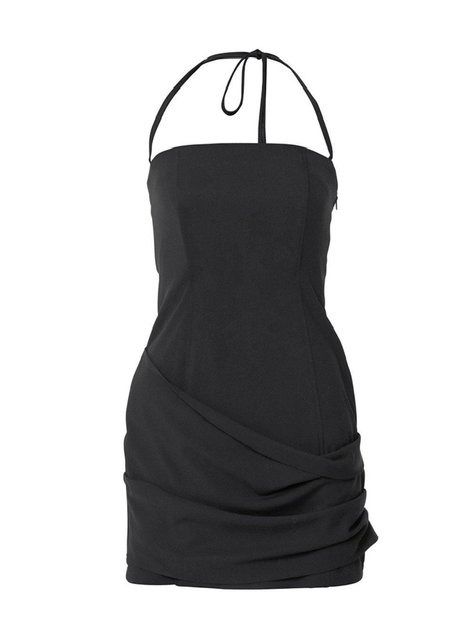 【FLAREUP】Asymmetrical Draped Dress