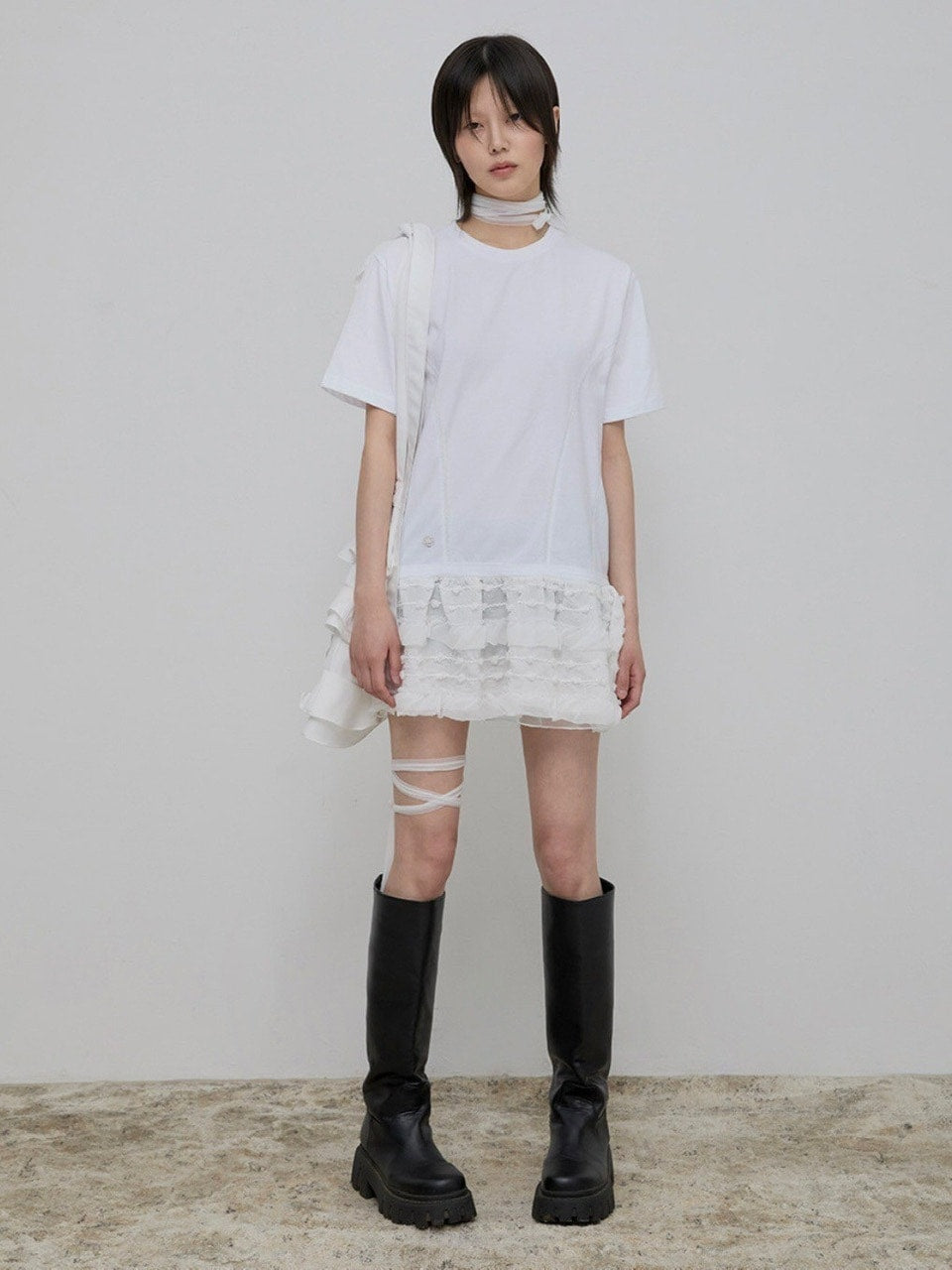 【FLAREUP】Layered Lace T-Shirt