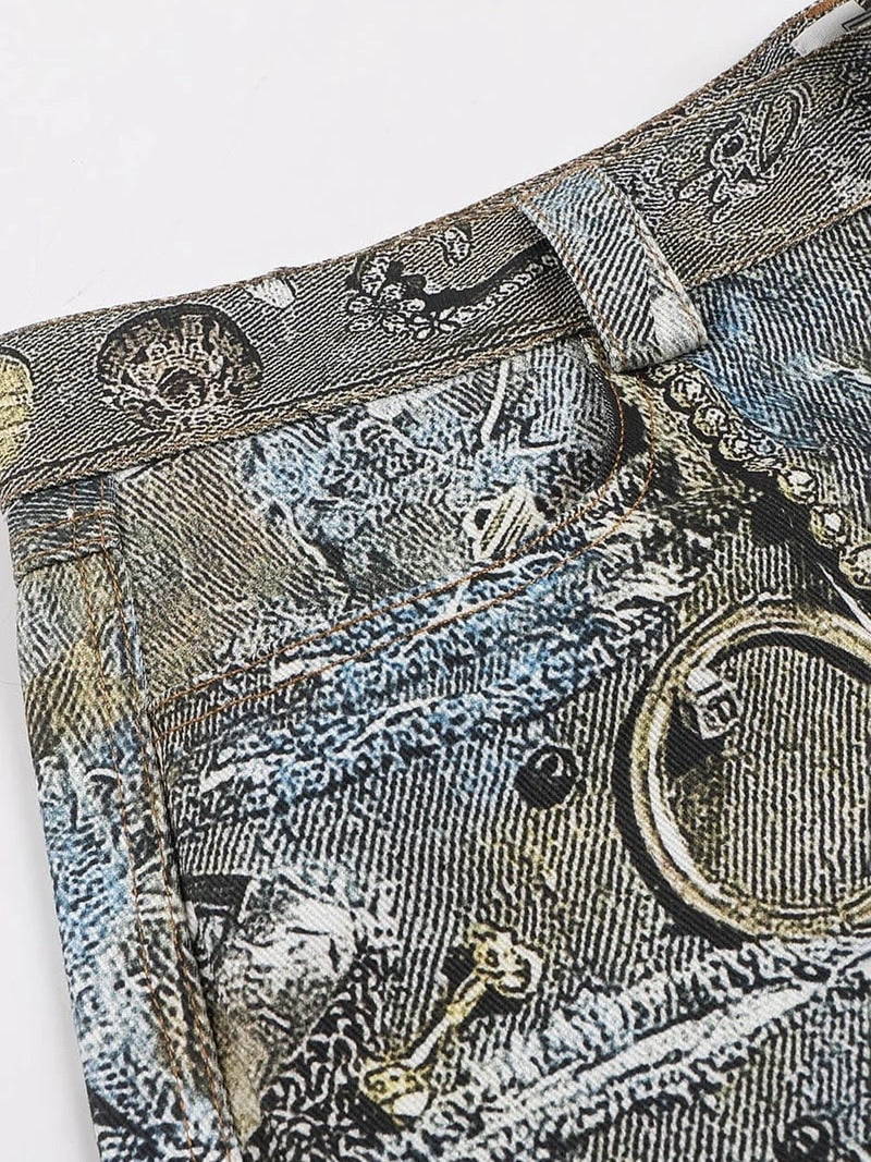 【DND4DES】GEMS ROTTEN DISTRESSED FLARED JEANS