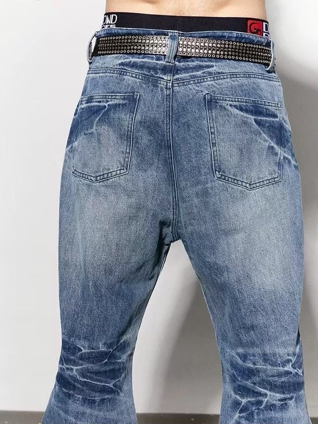 【DND4DES】MUSTACHE WASHED FLARED JEANS