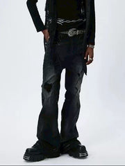 【DND4DES】ROUGH STRETCH FLARED JEANS