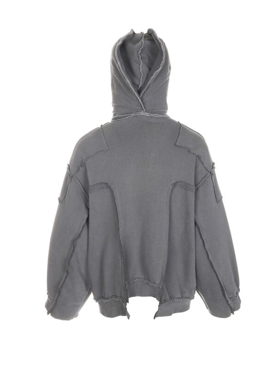 【SURGERY】 オーバーサイズ　グレー パーカー　韓国系 SURGERY】surgery remake over pigment hood jacket VER.2 – PRESSING
